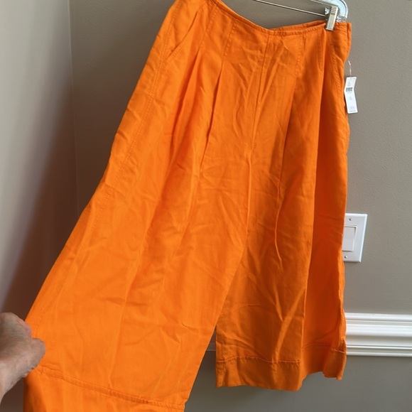 Maeve Orange Wide Leg Pants - Picture 3 of 11